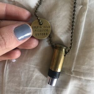 Half united bullet pendant